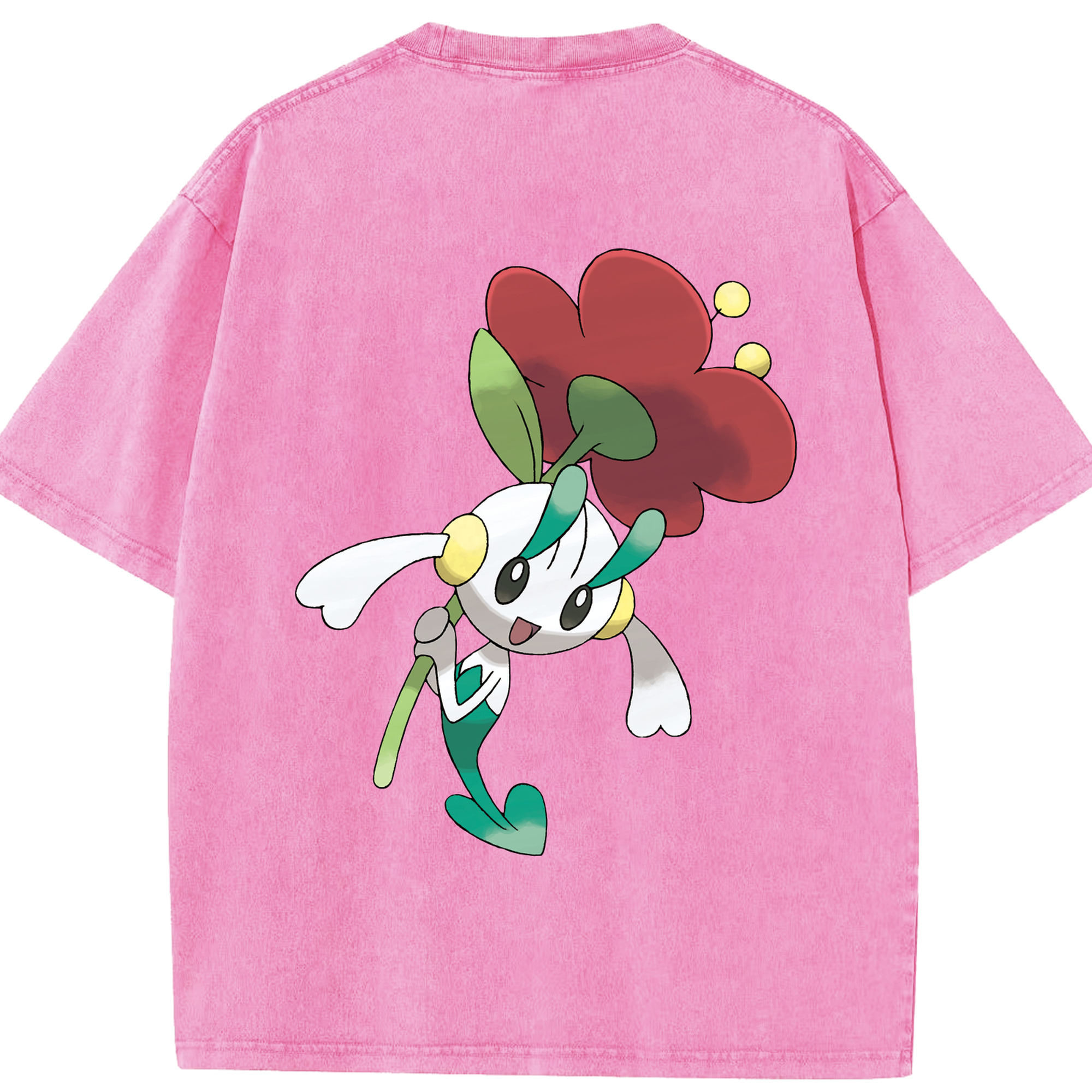 （画像用） ポケットモンスター Pokémon 綿100% ヴィンテージ風 半袖Tシャツ（背面プリント）